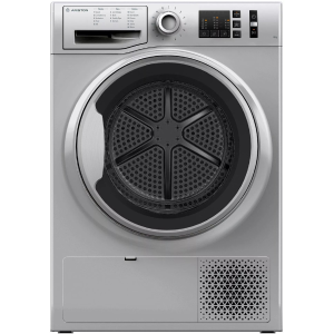 Ariston 8KG Front Load Condenser Dryer, 15 Programs, LED Display, Silver - NTCM108BSGCC