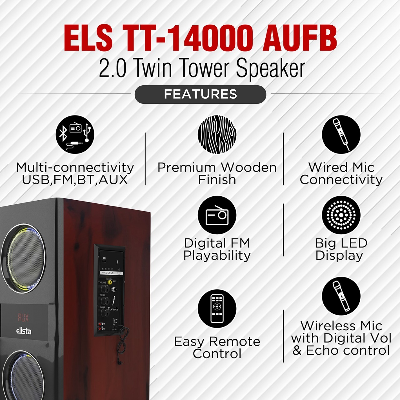 Elista Speaker – ELS TT-14000 AUFB