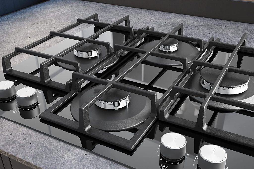 Ariston AGS61SBK Built In 4 Burner Gas Hob PLUGnPOINT