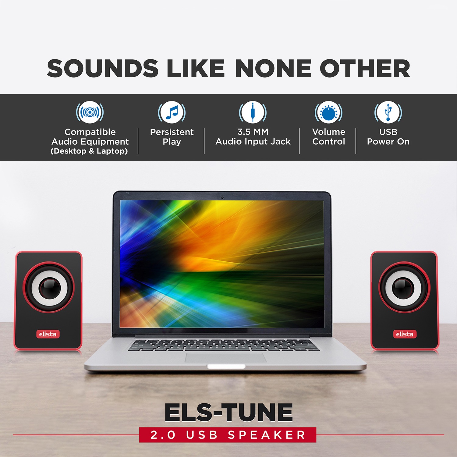 Elista 2.0 USB Speaker - ELS-TUNE