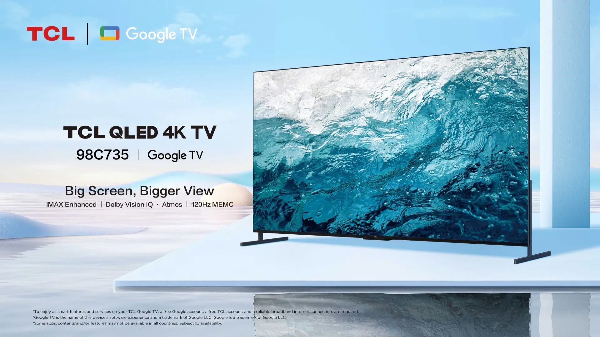 TCL 98C735 | 98 Inch 4K Smart Google TV 