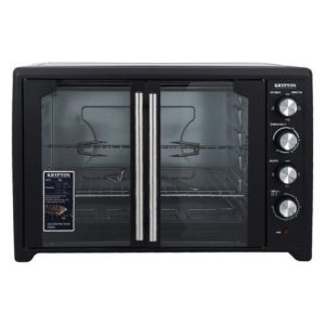 Krypton Electric Oven with Rotisserie 60 Minutes Timer, Black - KNO6355