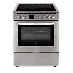 Hoover 60 Cm Ceramic Cooker with Electric Oven, Silver - FVC6601S