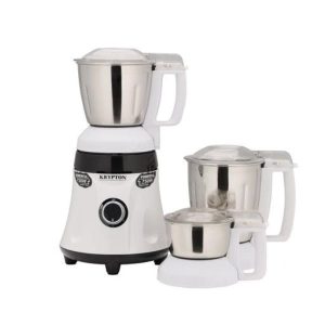 Krypton 3-in-1 Mixer Grinder, Full Copper Motor 4 kg 750 W, White and Black - KNB6188