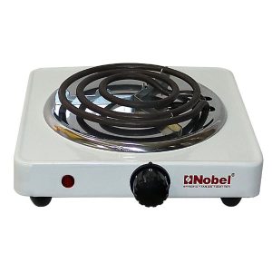 Nobel Hot Plate Single 1000W, White - NHPS001