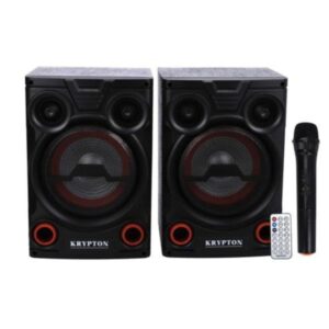 Krypton 2.0 Professional Speaker with Remote & Microphone, Black - KNMS5195