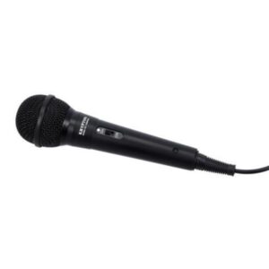 Krypton Dynamic Microphone Two Way Connector 3m Cable, Black - KNMP6267