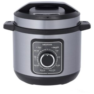 Krypton Electric Pressure Cooker with 6L Capacity, Grey - KNPC6304