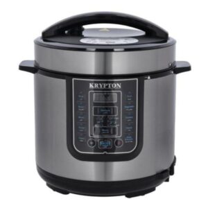 Krypton Electric Digital Pressure Cooker 6 L 1000 W, Black and Silver - KNPC6297