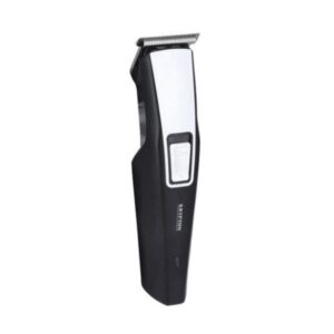 Krypton Rechargeable Hair and Beard Trimmer, Black and Silver - KNTR5300
