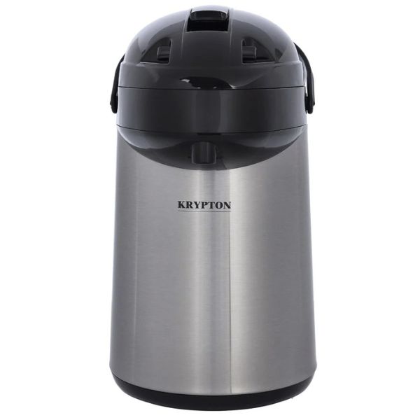 Krypton 2.5L Stainless Steel Airpot Flask, Black and Silver - KNVF6268