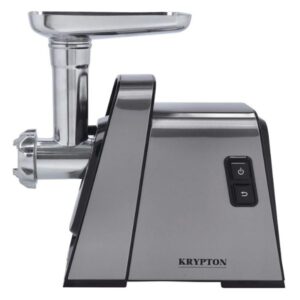 Krypton 1800W Meat Grinder, 3 Metal Cutting Plates, Silver and Black - KNMG6248