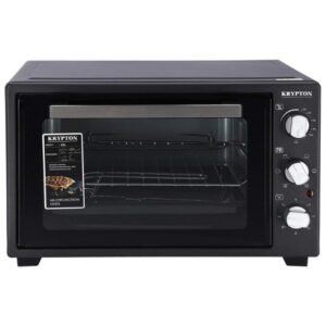 Krypton Electric Kitchen Oven Powerful Rotisserie Function Tray 45 L 2000 W, Black - KNO6246