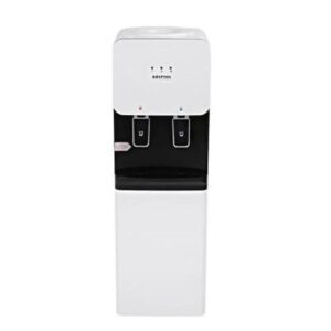 Krypton Hot and Cold Bottled Water Cooler Dispenser with Cabinet, White - KNWD6155