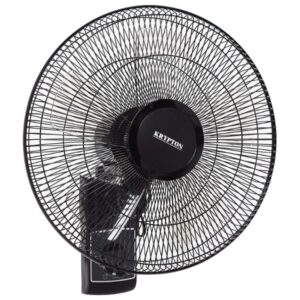 Krypton Wall Mounted Remote Control Electric Cooling Fan, Black - KNF5242