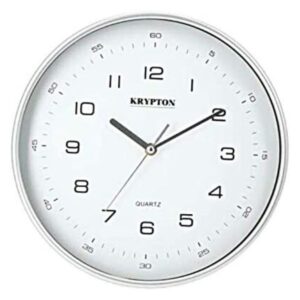 Krypton Wall Clock Modern Design, White - KNWC6122