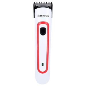 Krypton Sharp Blade High Efficient Rechargeable Trimmer, White and Red - KNTR5295