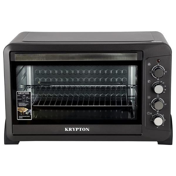 Krypton Electric Oven with Rotisserie & Convection, 2800W 100L Capacity, Black - KNO6356