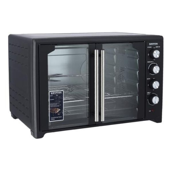 Krypton Electric Oven with Rotisserie 60 Minutes Timer, Black - KNO6355