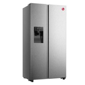 Hoover 508 L Side By Side Refrigerator With Water Dispenser, Silver - HSB-H508-WS
