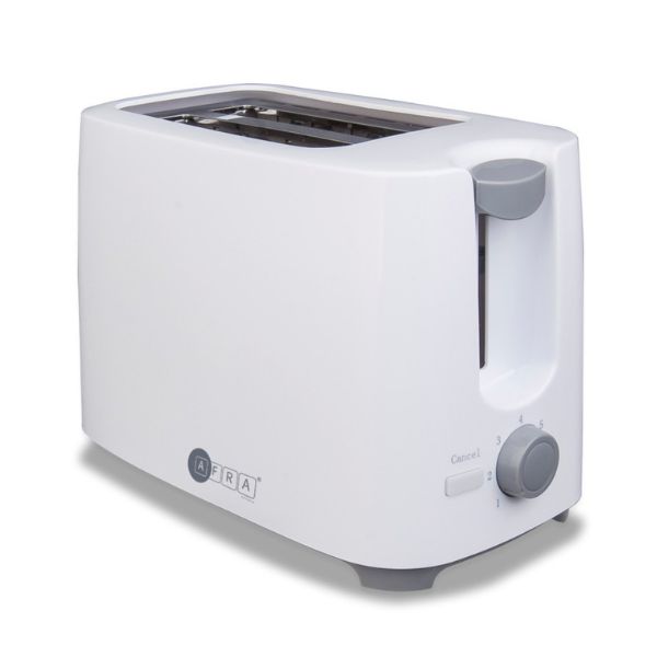 Afra Electric Breakfast Toaster 700W, White - AF-100240TOWH