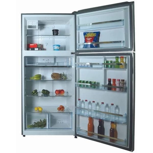 Nobel Double Door Refrigerator 610 Liter, Stainless Steel - NR610NF