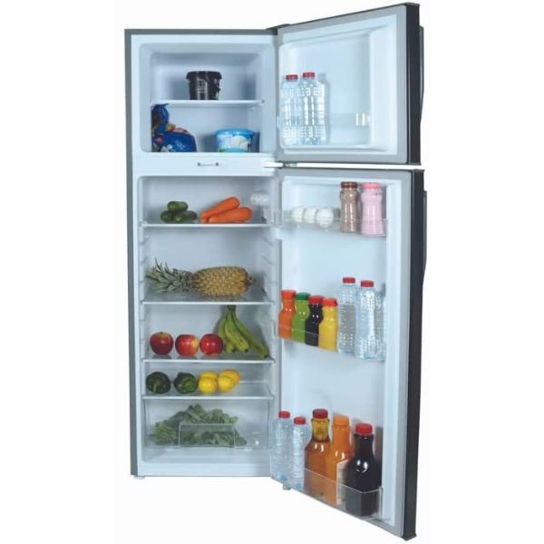 Nobel Double Door Refrigerator 172 Liters, Stainless Steel - NR200DFSS