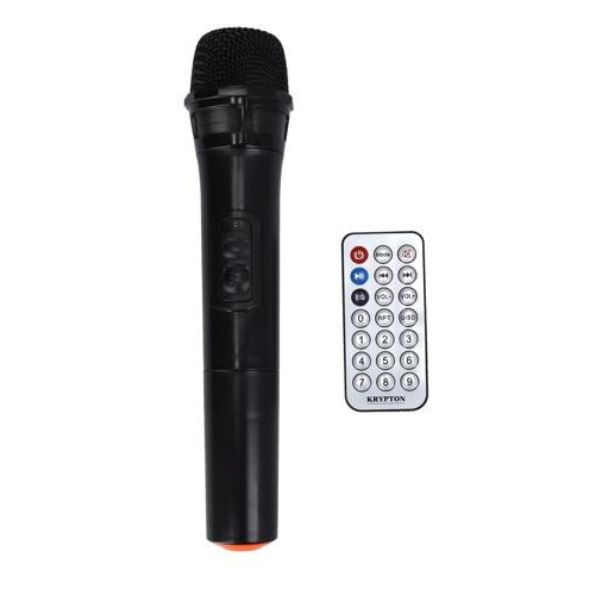 Krypton 2.0 Professional Speaker with Remote & Microphone, Black - KNMS5195