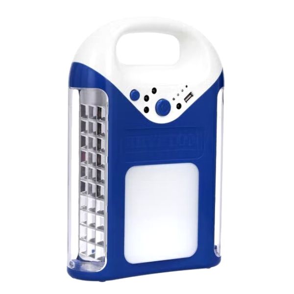 Krypton Rechargeable 3 Side Emergency Lantern, White and Blue - KNE5174