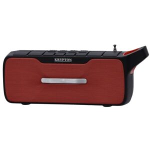 Krypton Rechargeable BT Speaker, Red and Black - KNMS5415