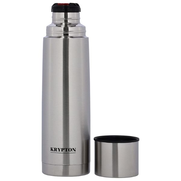 Krypton 1L Stainless Steel Vacuum Bottle, Silver - KNVF6287