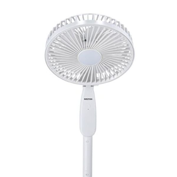Krypton Multifunction Rechargeable Fan, White - KNF6266