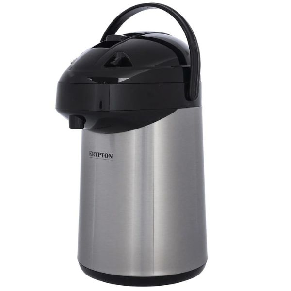Krypton 3.5L Stainless Steel Airpot Flask, Silver and Black - KNVF6269