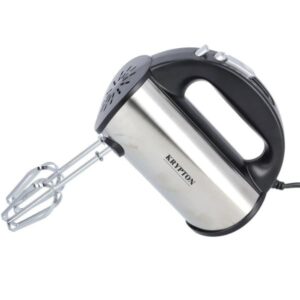 Krypton Stainless Steel Hand Mixer 5 Speed Setting 250W, Black and Silver - KNHM6241