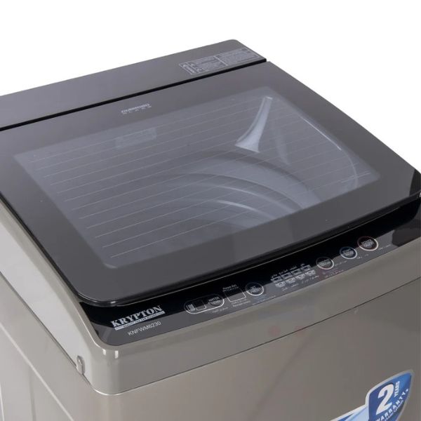 Krypton Fully Automatic Washing Machine 7KG Power 260W, Grey - KNFWM6230