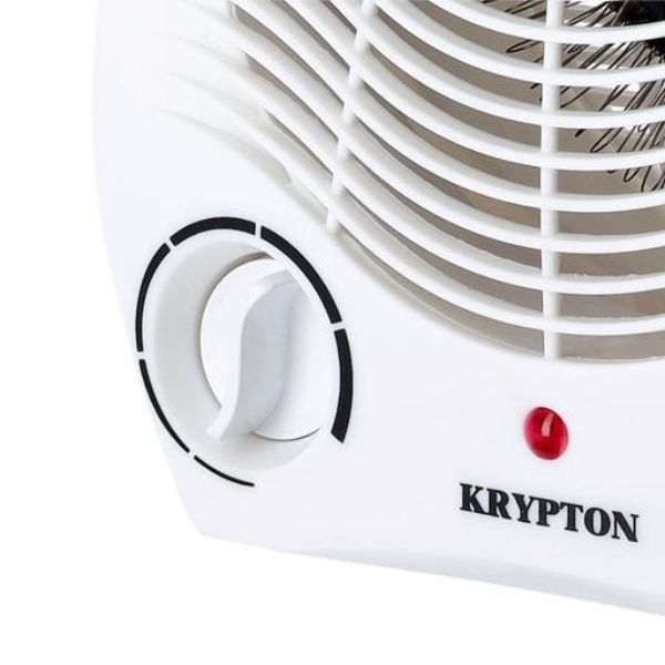 Krypton Fan Heater with 2 Heating Powers, White - KNFH6360
