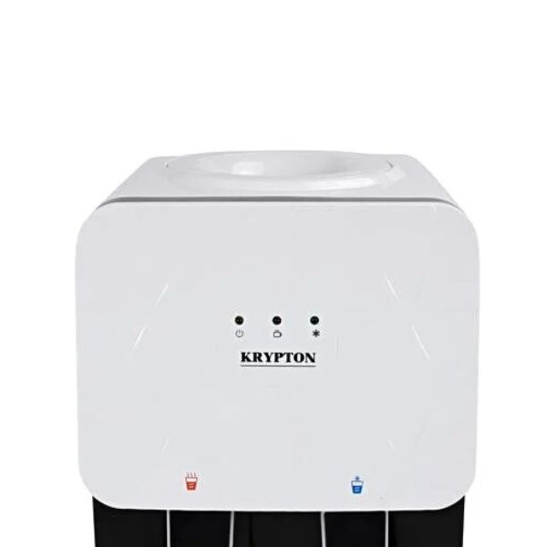 Krypton Hot and Cold Bottled Water Cooler Dispenser with Cabinet, White - KNWD6155
