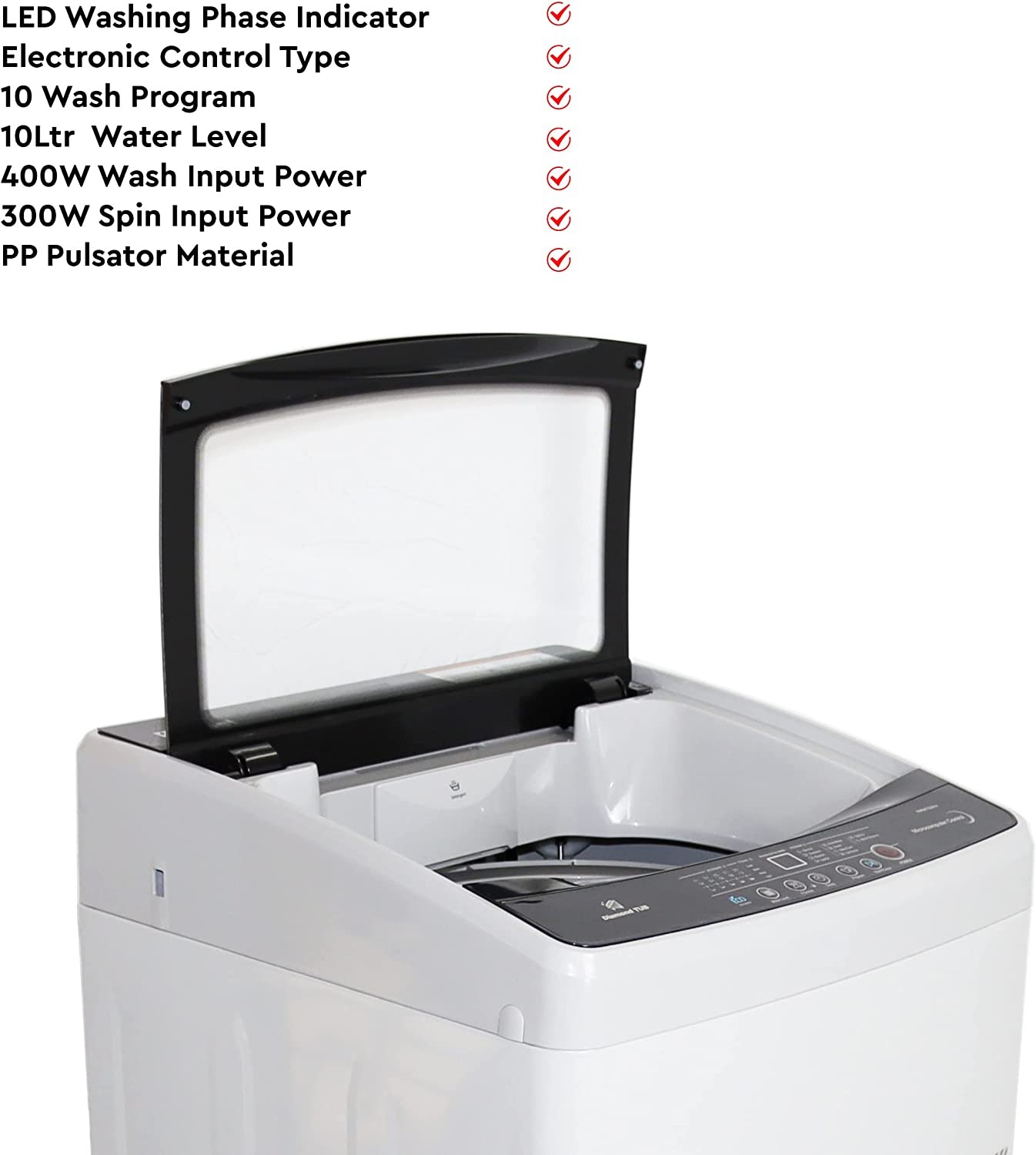 Nobel 7kg Automatic Top Load Washing Machine - NWM750RH