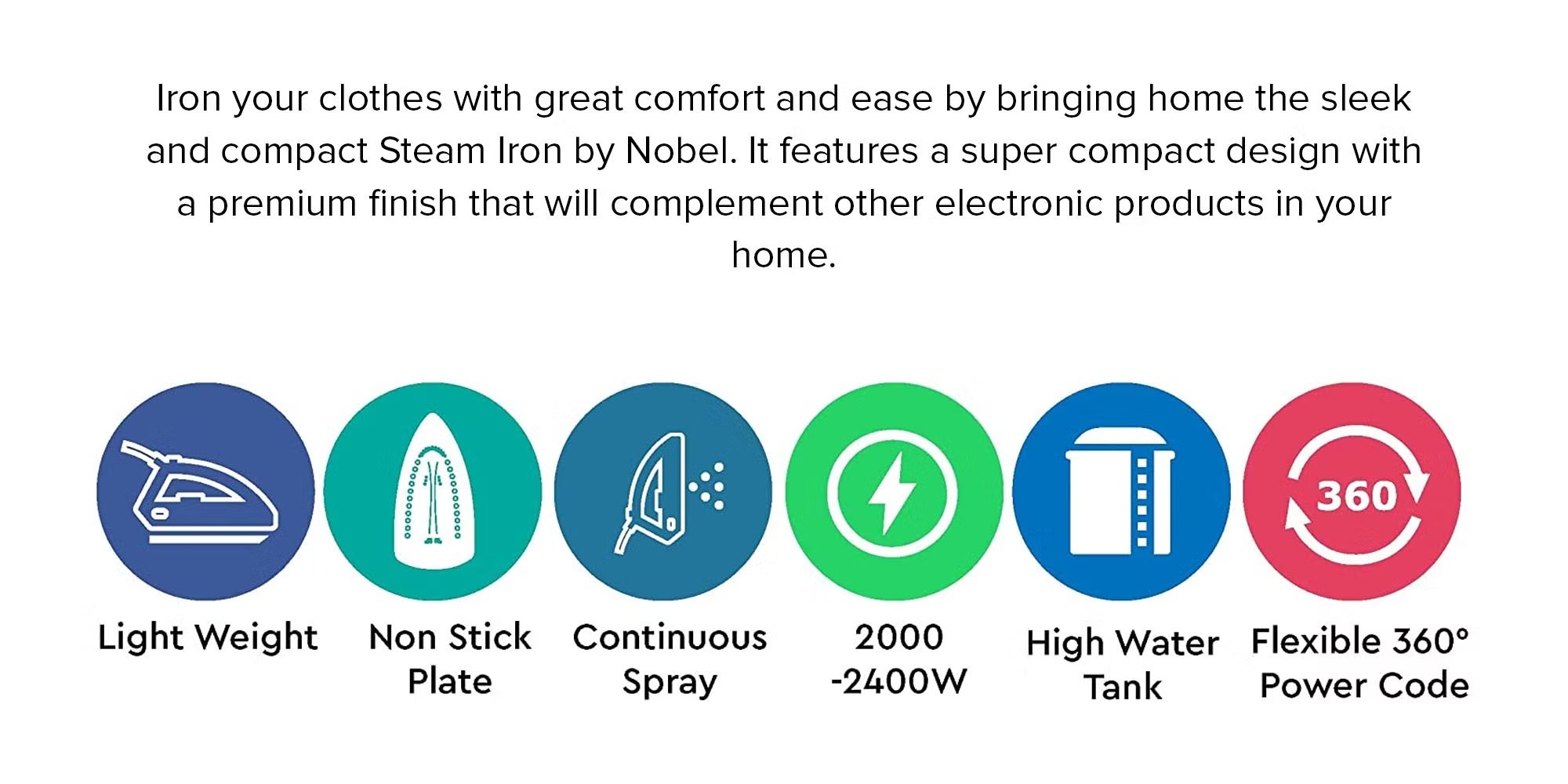 Nobel NSI27 | Steam Iron 