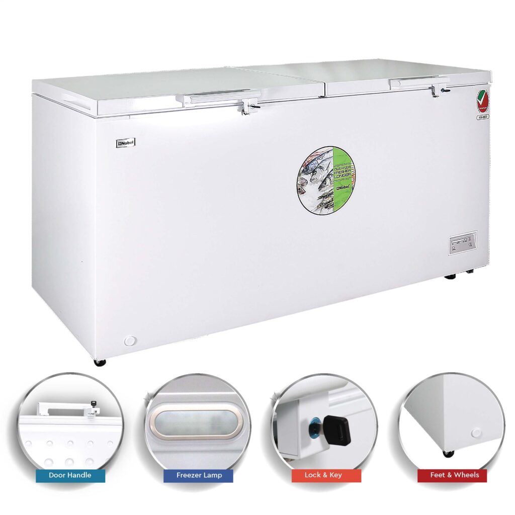 Nobel NCF625 Chest Freezer 508 Liter PLUGnPOINT