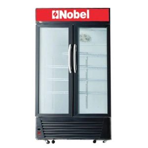 Nobel Upright Chiller Double Door 518 Liters, Black - NSF650