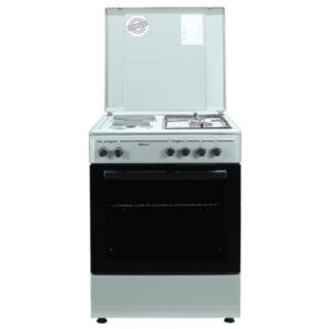Nobel Gas and Electric Cooker 60X60 Cm, Silver - NGC7222