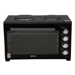 Nobel Electric Oven Convection Fan 2 Hot Plate Rotisserie, Black - NEO50HP