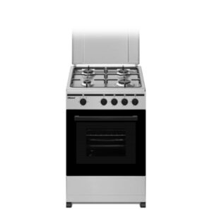 Nobel 4 Hot Plate Cooker With Electric Oven 50x50cm, Silver and Black - NGC5000S