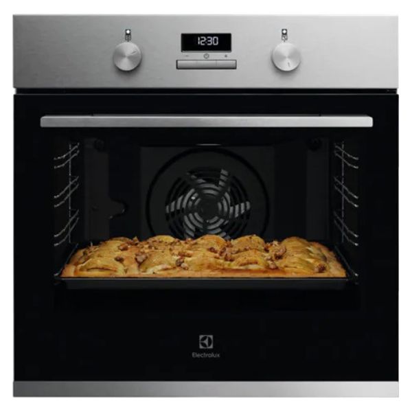 Electrolux Built In Oven 60cm, Silver and Black - KOHHH000X