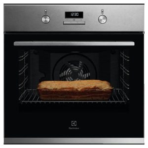 Electrolux Built In Electric Oven 60cm, Silver - KOFGH40X