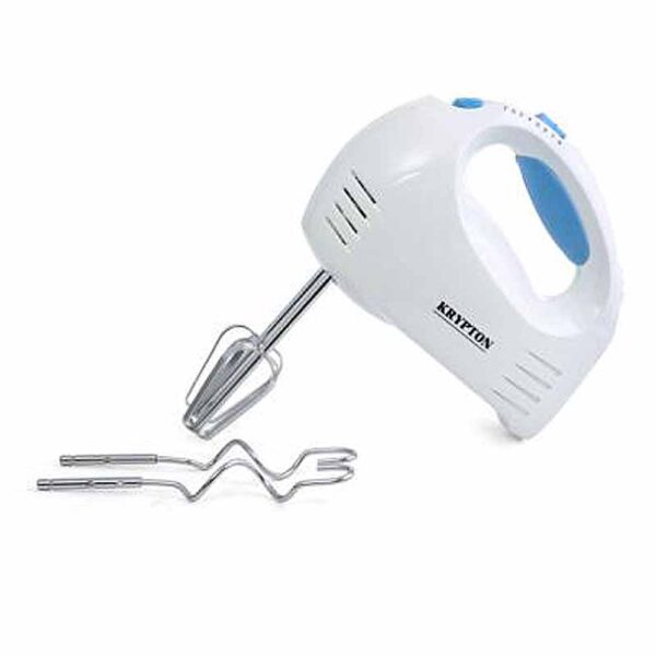 Krypton 150W Hand Mixer 7 Speed Function, Includes Stainless Steel Beaters & Dough Hooks - KNHB6043