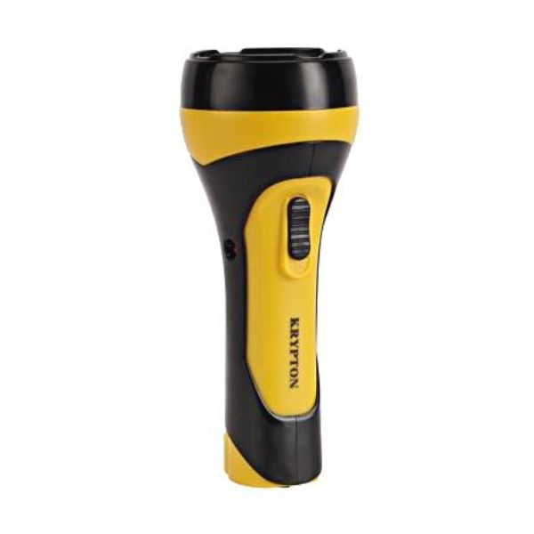 Krypton 4V 400mAh Rechargeable LED Plastic Torch, Yellow - KNFL5008