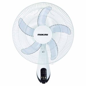 Nikai Wall Mount Fan, 16 Inch without Remote, White - NWF1635T1