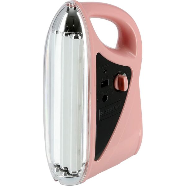 Krypton Rechargeable LED Emergency Light with LED Tubes, Pink - KNE5369